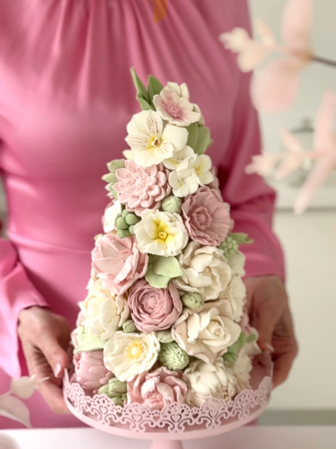 Zefir flower creation by Sweet Moments in a gift box