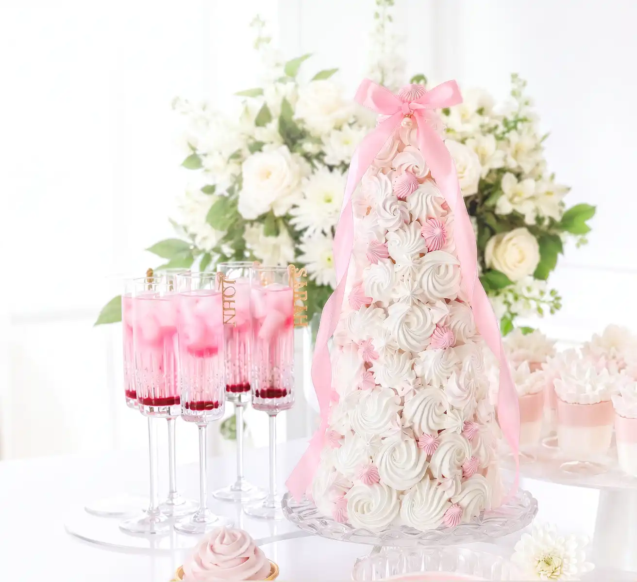 Zefir flowers for a wedding celebration by Sweet Moments